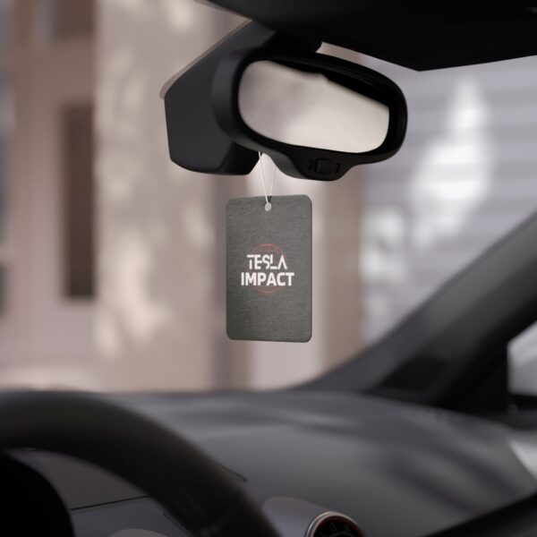 Tesla Impact Car Air Freshener - Stylish Automotive Fragrance Tag - Image 4