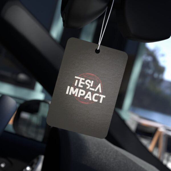 Tesla Impact Car Air Freshener - Stylish Automotive Fragrance Tag - Image 3