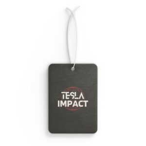 Tesla Impact Car Air Freshener - Stylish Automotive Fragrance Tag