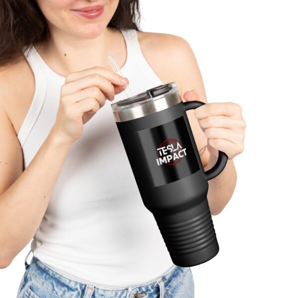 TESLA IMPACT Insulated Travel Mug - 40oz - Perfect for Road Trips and Everyday Energy - Image 5